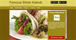 Desktop Screenshot of famousshishkabob.com